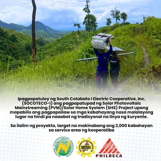 𝐒𝐎𝐂𝐎𝐓𝐄𝐂𝐎-𝐈, 𝐏𝐀𝐋𝐀𝐋𝐀𝐖𝐀𝐊𝐈𝐍 𝐀𝐍𝐆 𝐒𝐎𝐋𝐀𝐑 𝐄𝐋𝐄𝐂𝐓𝐑𝐈𝐅𝐈𝐂𝐀𝐓𝐈𝐎𝐍 𝐏𝐀𝐑𝐀 𝐒𝐀 𝟐,𝟎𝟎𝟎 𝐊𝐀𝐁𝐀𝐇𝐀𝐘𝐀𝐍